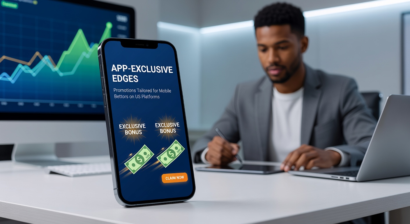 Collage of US sportsbook apps on mobile screens showcasing exclusive promotions like odds boosts, free bet icons, and push notification alerts for tailored deals