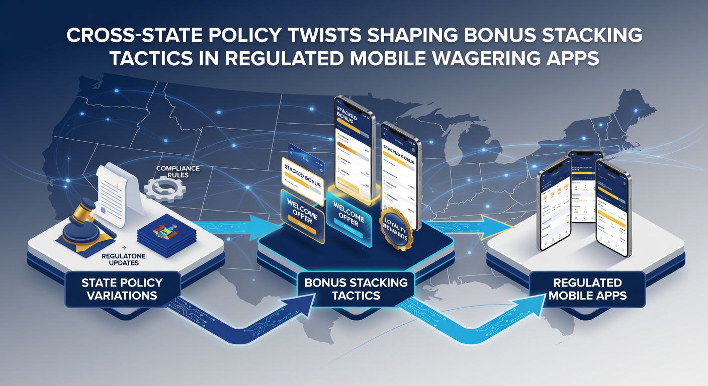 Screenshot showing bonus stacking options highlighted within a regulated mobile betting application interface