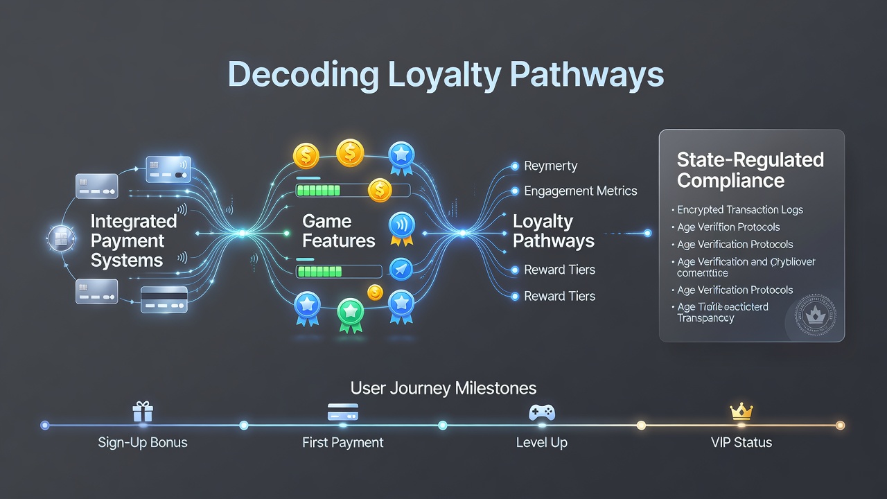 Detailed view of loyalty tiers and payment-linked game rewards in state apps