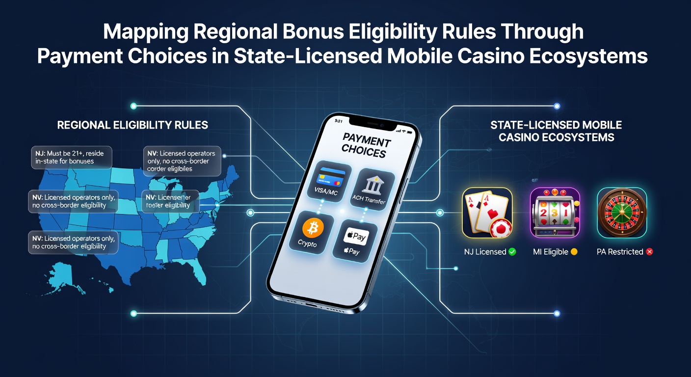 Overview of payment options and bonus structures in state-licensed mobile casinos across different regions
