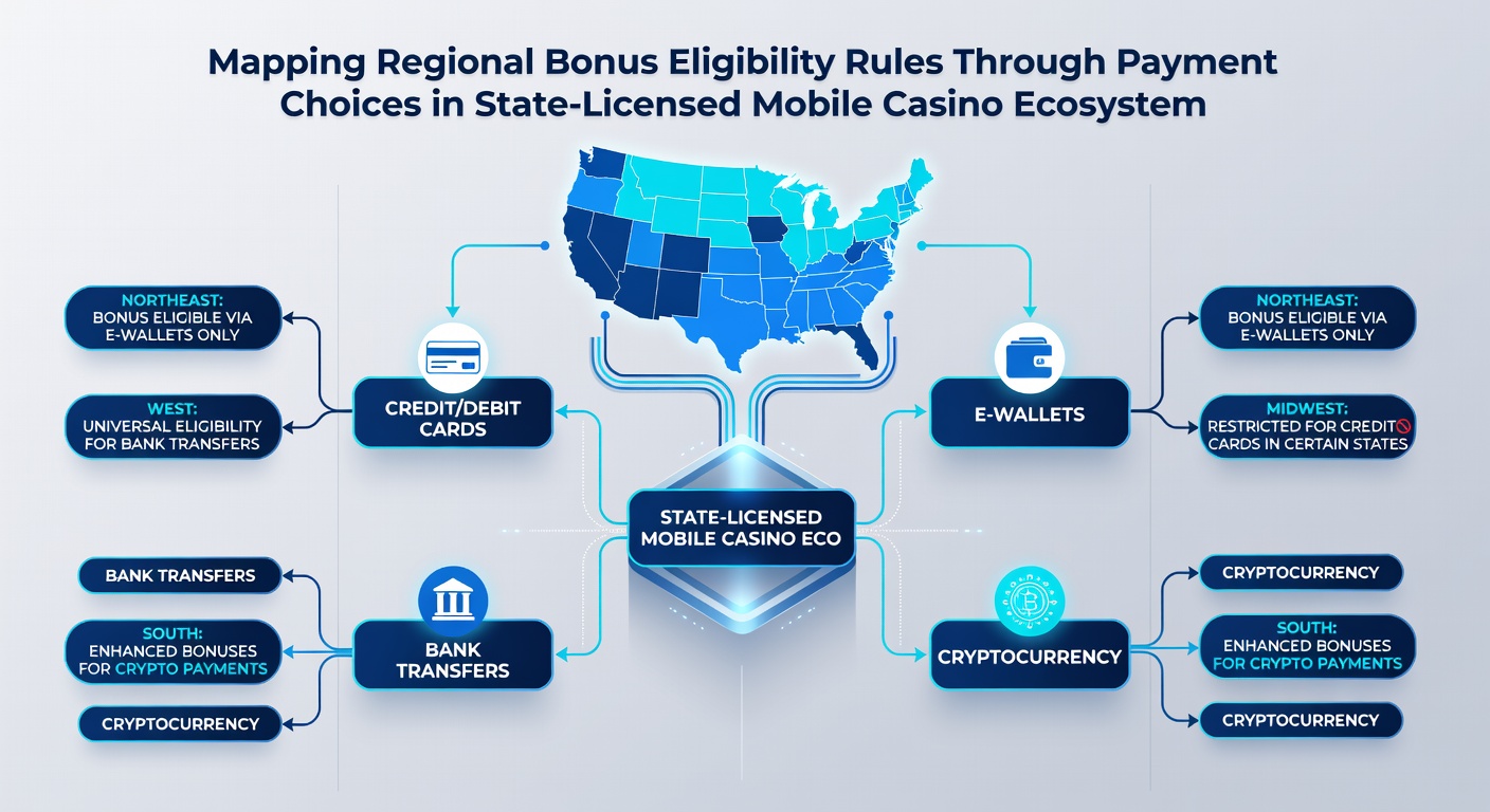 Detailed regional breakdown of bonus eligibility tied to specific payment methods in mobile casino environments