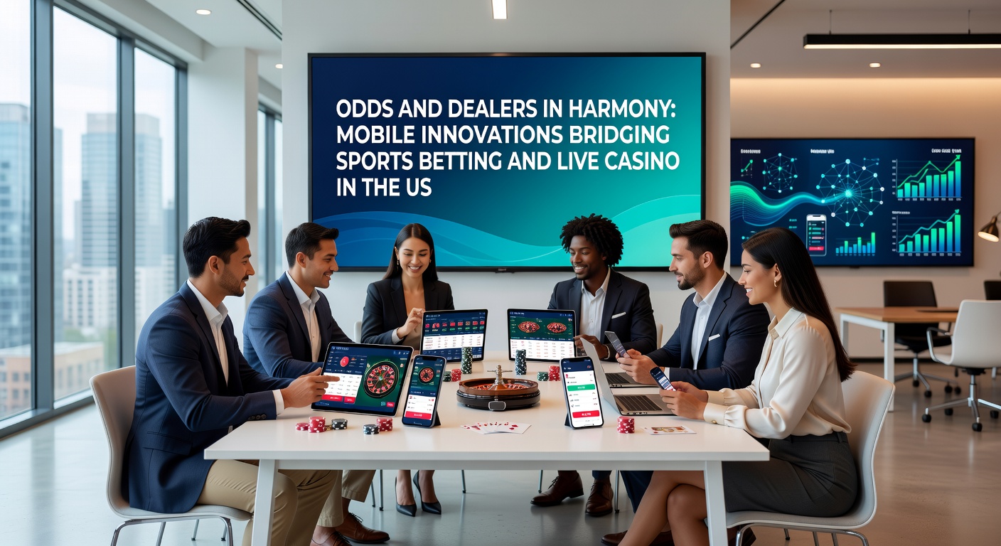 Split-screen view of a US mobile betting app: left side displays live NBA odds, right side shows ongoing live dealer roulette wheel with real-time chat