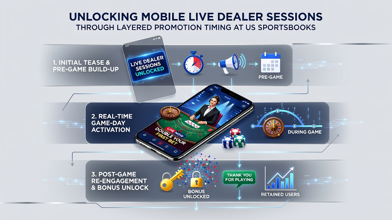 Analytics dashboard displaying peak hours for live dealer promotions across US mobile betting apps