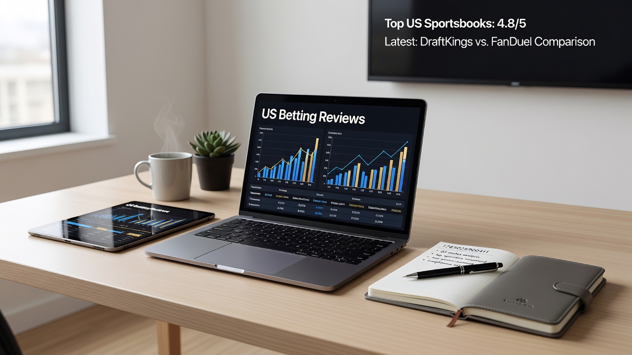 Detailed comparison charts showing mobile app performance metrics for leading US sportsbooks