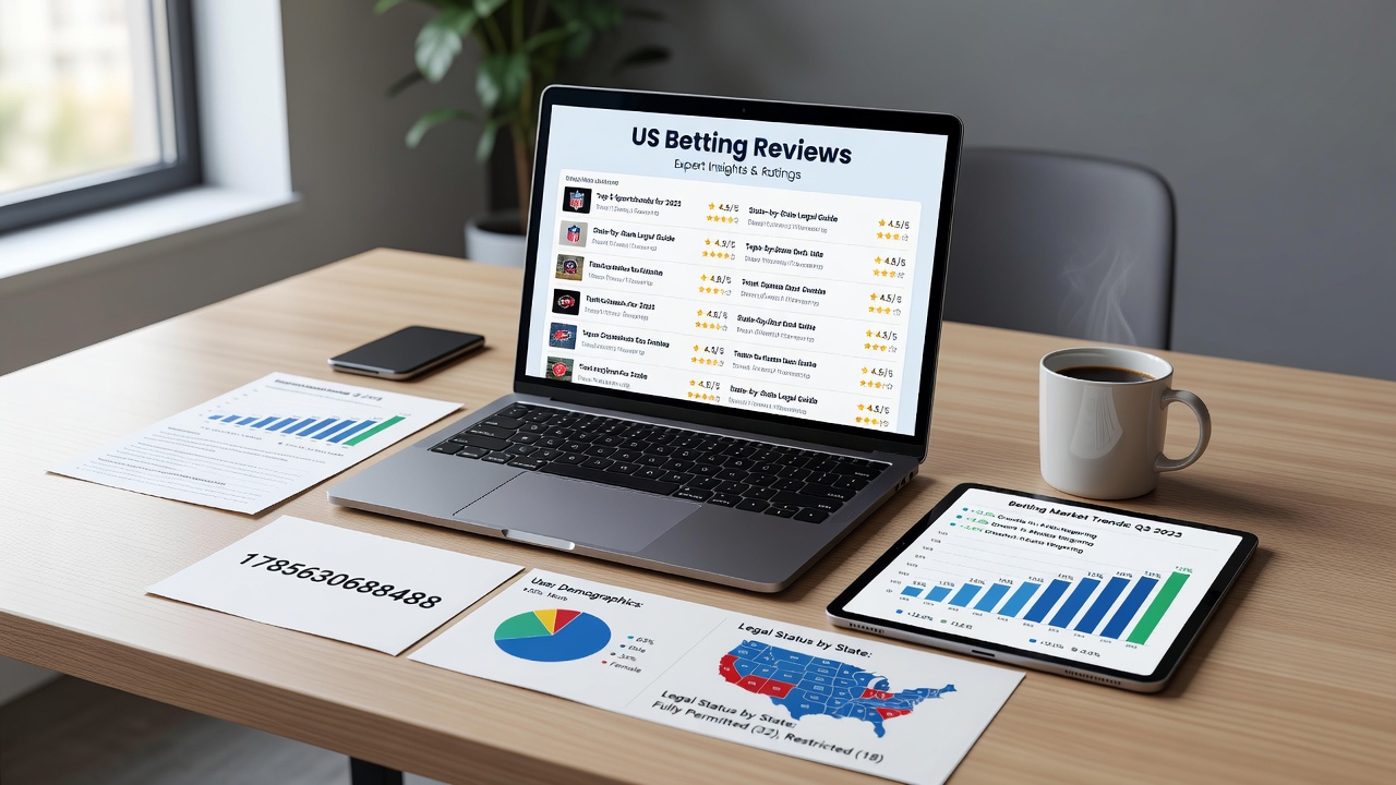Close-up of US sportsbook review metrics dashboard displaying odds comparison and bonus tracking tools